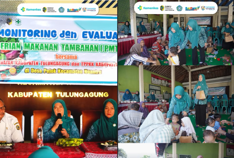 Monitoring dan Evaluasi PMT Lokasi Desa Pojok Kecamatan Ngantru